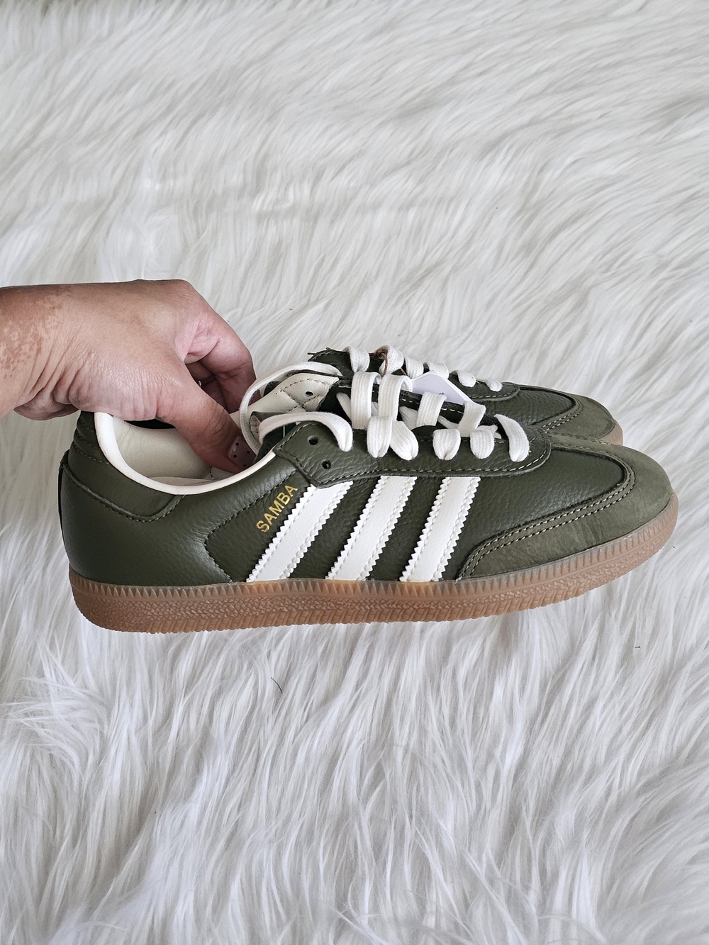 Adidas Samba OG sneakers in Medium Raw Khaki Gum